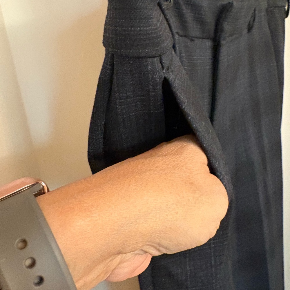 Liverpool dark Gray Plaid Trousers - Picture 3 of 7